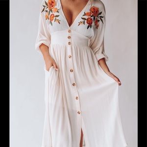 SOUTHERN ALTERNATIVE Golden Valley Embroidered Dress